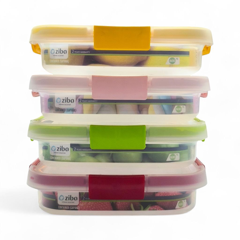 ظرف فریزری زیباسازان 600میل مستطیل